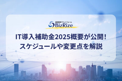 【速報】IT導入補助金2025概要が公開！スケジュールや変更点を解説