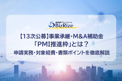 【13次公募】事業承継・M&A補助金「PMI推進枠」とは?申請実務・対象経費・書類ポイントを徹底解説