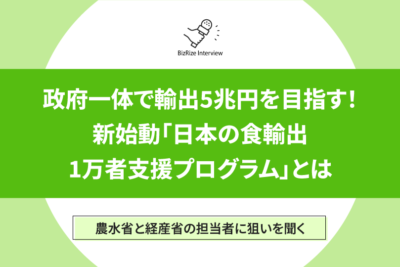 政府一体で輸出5兆円を目指す! 新始動「日本の食輸出1万者支援プログラム」とは 農水省と経産省の担当者に狙いを聞く